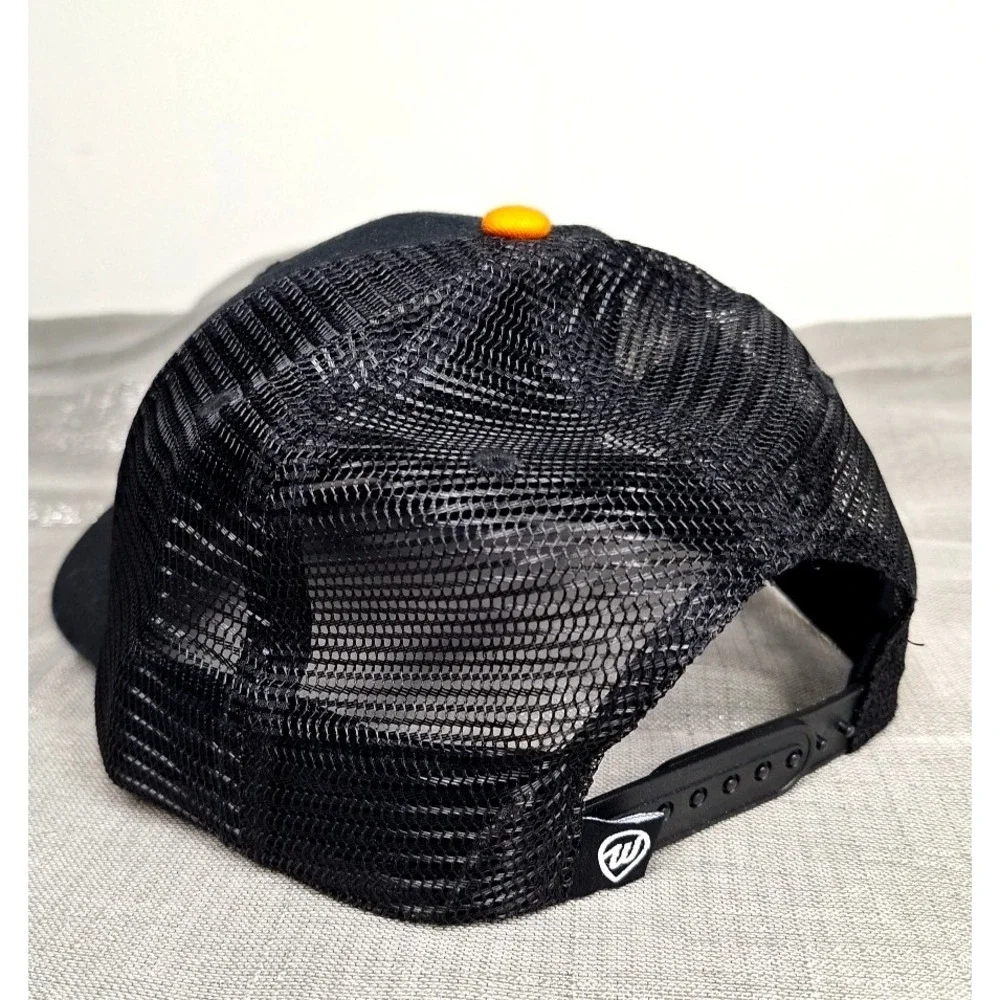 NEW Retro Cincinnati Trucker Hat Black Mesh Orange City Name Cap Where I'm From